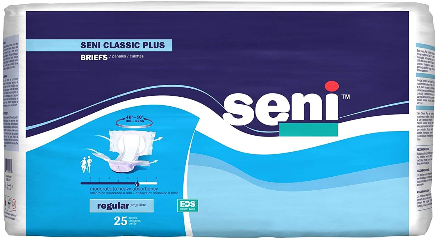 Seni Classic Plus Unisex Briefs - Heavy Absorbency - Case of 100 - Senior.com Briefs