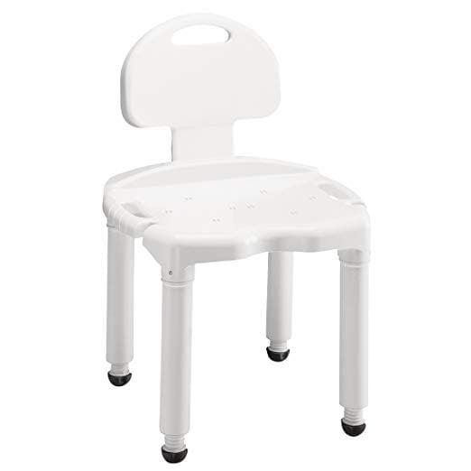 Carex Bariatric Bath Seat And Shower Chair With Back and Anti-Slip Feet - Senior.com Bath Benches & Seats