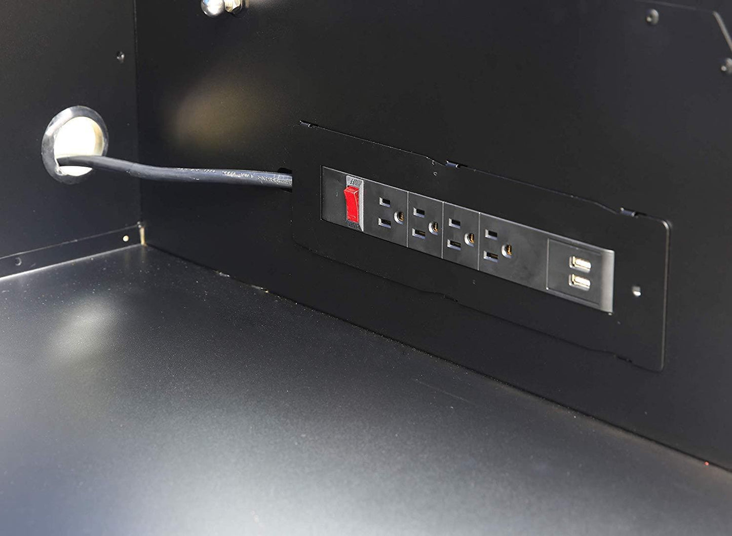 Montezuma Large 72 X 24 Inch Tool Box Rolling Tool Cabinet With Multiple Power Outlets & Drawers - Senior.com Tool Cabinets