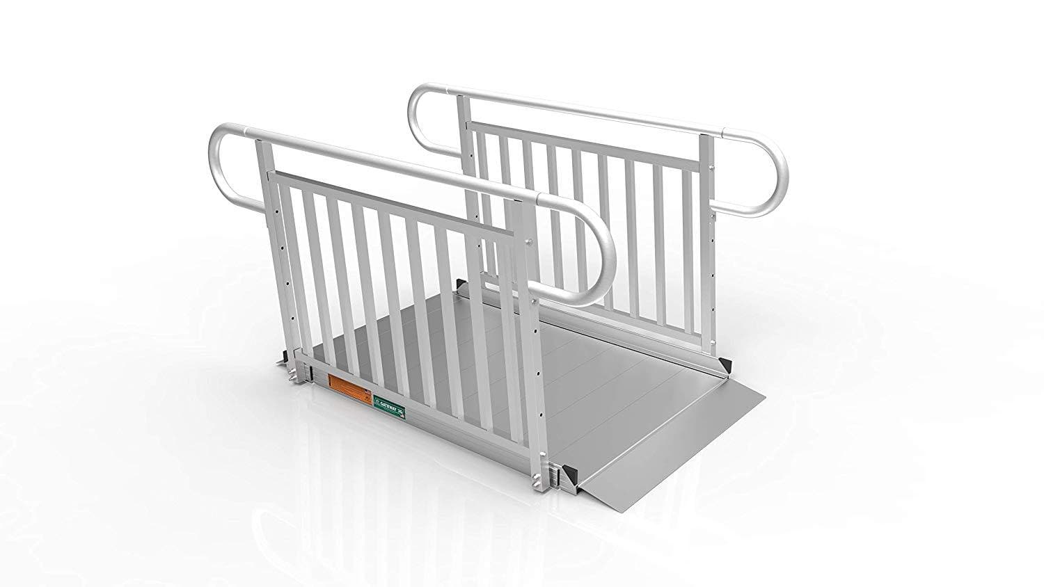 EZ-ACCESS Gateway 3G Portable Solid Surface Mobility Ramps with Vertical Picket Handrails - Senior.com Mobility Ramps