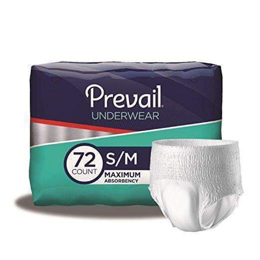 Prevail Per-Fit for Men Extra Absorbency Incontinence Underwear, Large,  72-Count