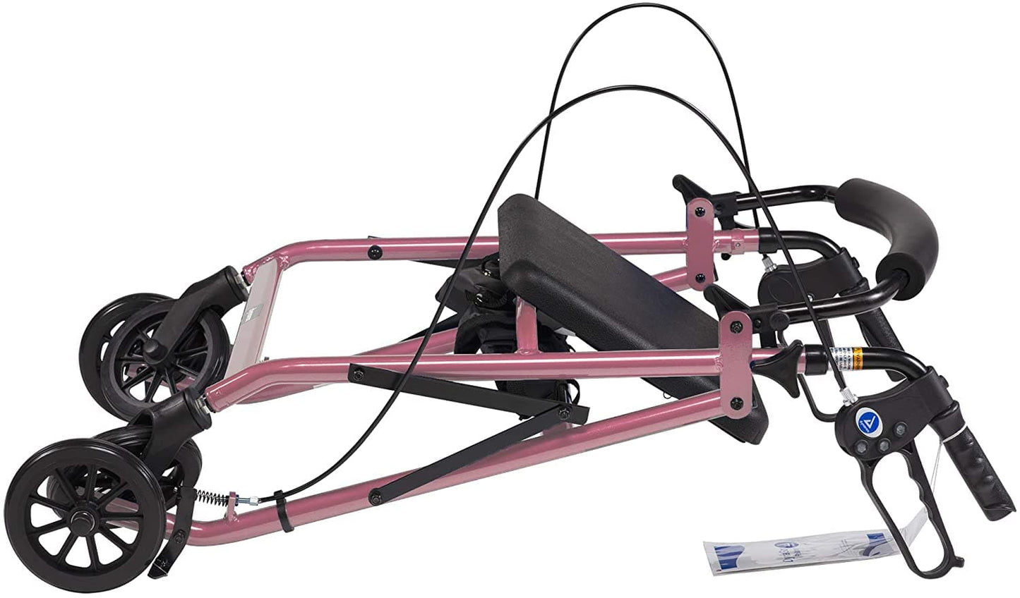 Dynarex DynaGo Lightweight Folding Quad Rollators - 6" Wheels - Senior.com Rollators