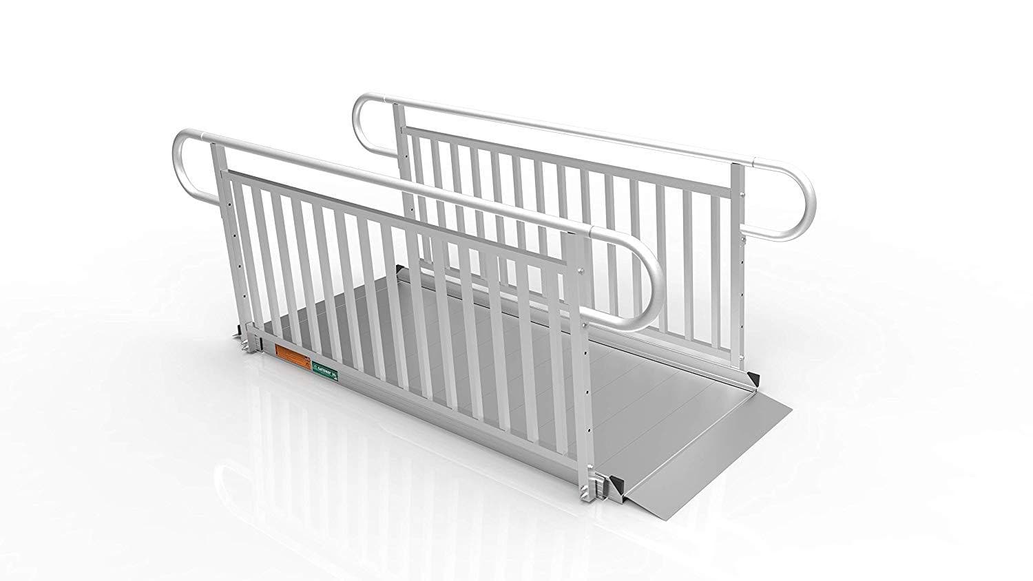 EZ-ACCESS Gateway 3G Portable Solid Surface Mobility Ramps with Vertical Picket Handrails - Senior.com Mobility Ramps