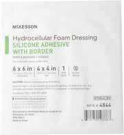 McKesson Silicone Foam Dressing Square No Border Film Backing - Senior.com Foam Dressings