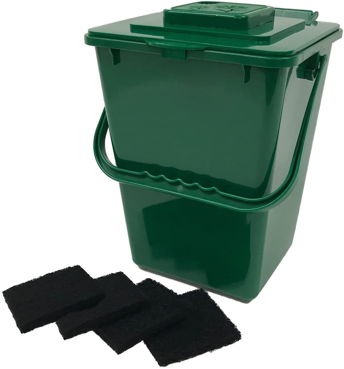 Exaco Kitchen Compost Collector, Green, 2.4 gal