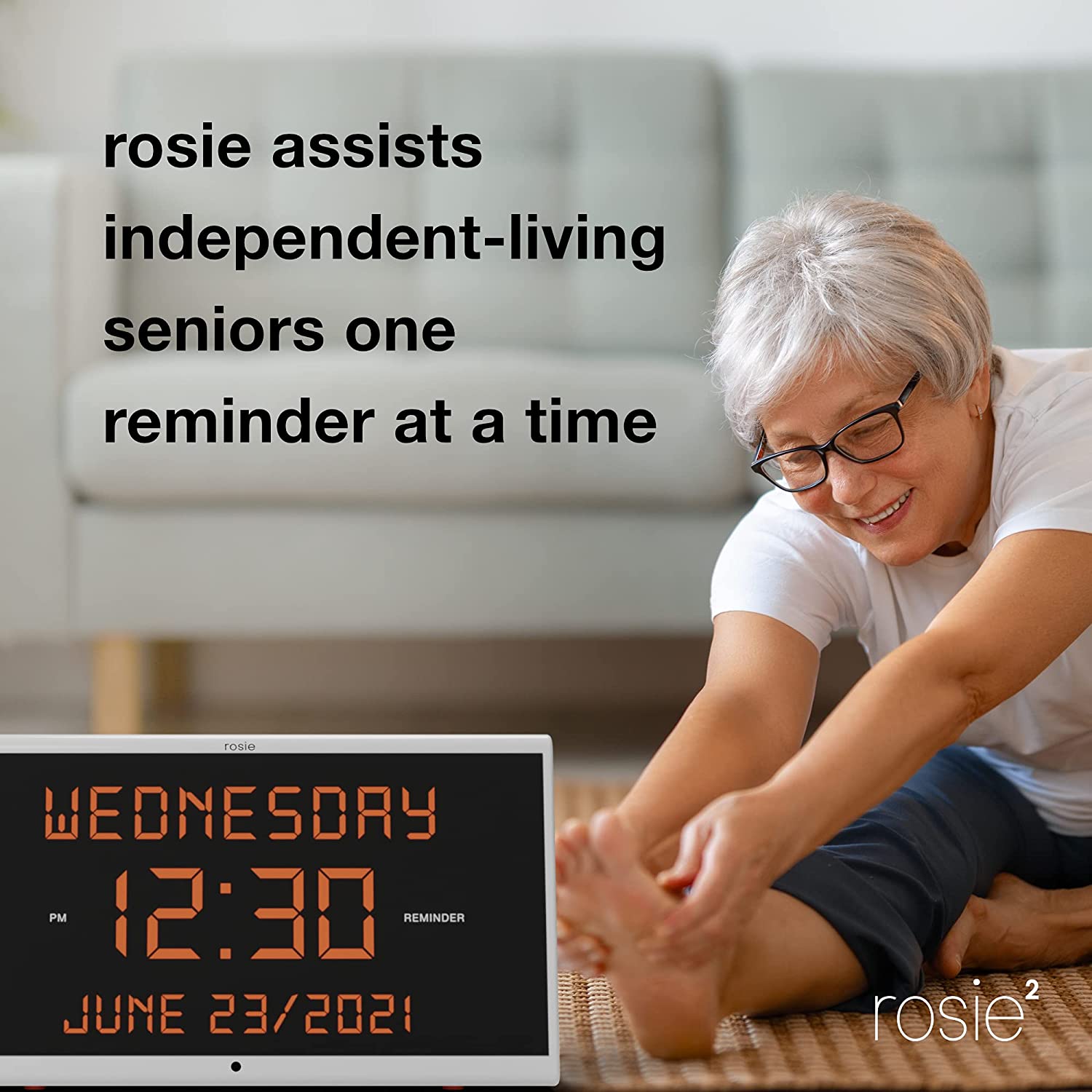 Reminder Rosie 2.0 Stress Free Alarm Clock That Responds To Verbal Personal Voice Commands - Senior.com Alzheimer Aids