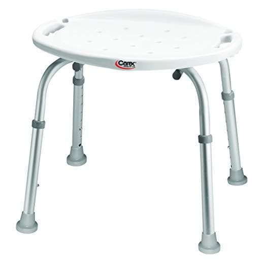 Carex Classics Bath & Shower Seat - Adjustable Height - Senior.com Bath Stool