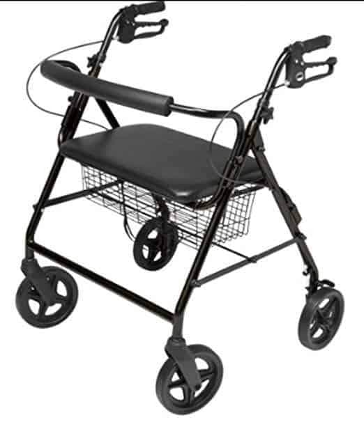 Lumex Walkabout ConTour Imperial Bariatric Rollator with 20" Seat & 8" Wheels - Senior.com Rollators
