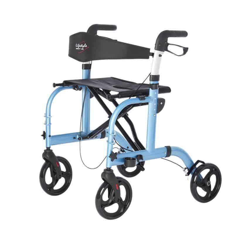 Lifestyle Mobility Aids Lightweight Folding Translator - 2 in 1 Rollator and Transport Chairs - Senior.com Rollators