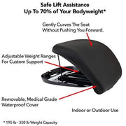 Carex Uplift Premium Seat Assist Plus With Memory Foam - Chair Lift And Sofa Stand Assist - Up To 350lbs - Senior.com Stand Assist Aids