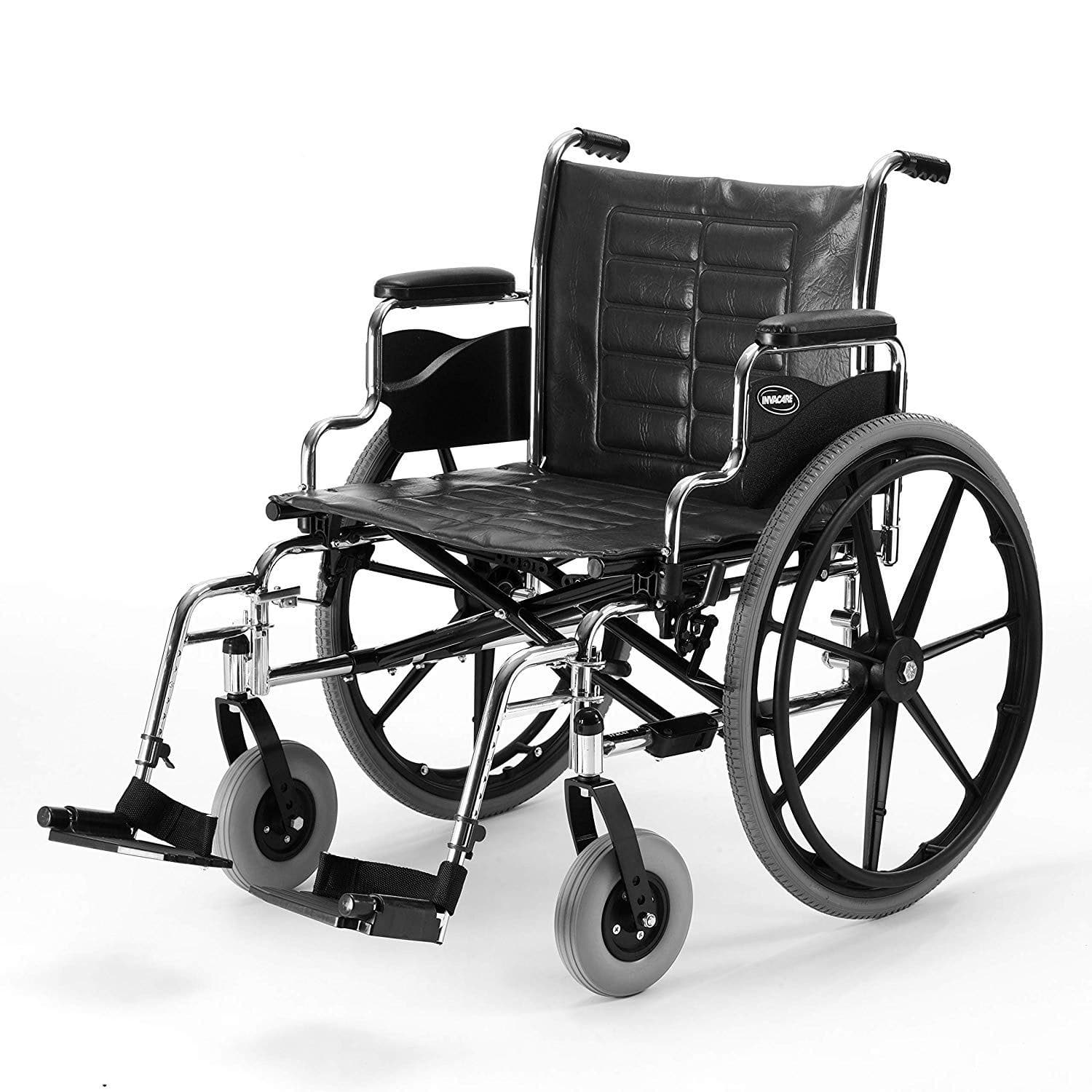 Invacare Tracer IV Wheelchair with Heavy Duty Wheels, 24" x 18" Seat, Desk-Length Arms - Senior.com Wheelchairs