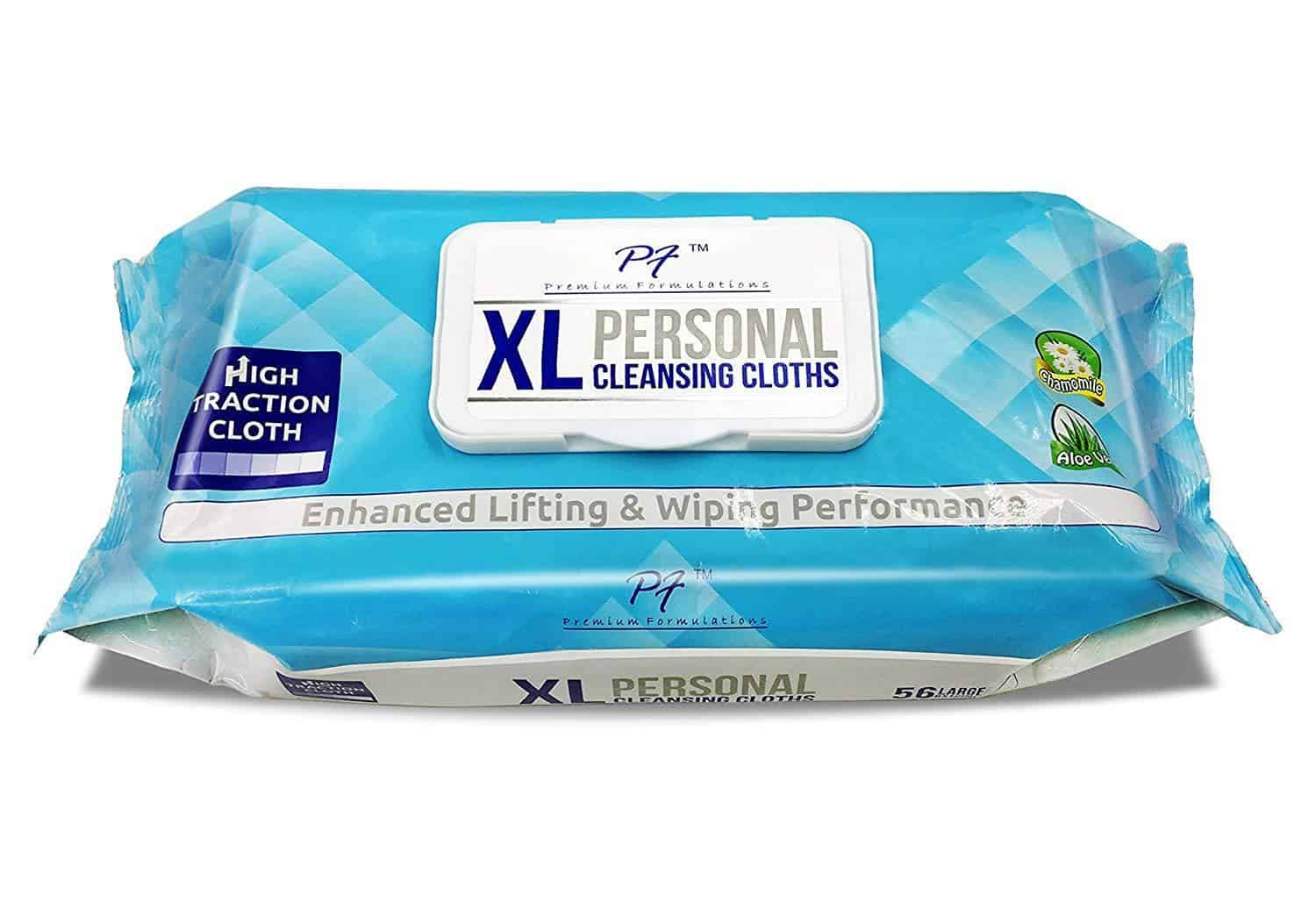 Premium Formulations High Traction XL Uber Thick Adult Wipe Wash Cloths - Senior.com Cleansing Wipes