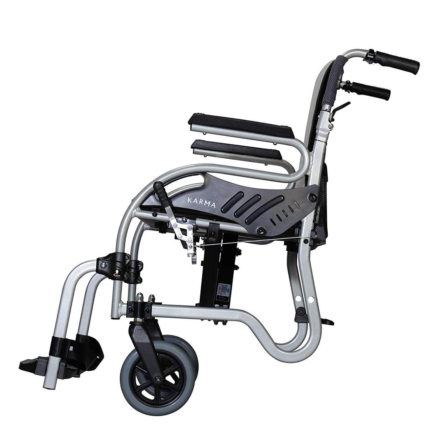 Karman Healthcare Star 2 Ultralight Folding Transport Chair - Senior.com Transport Chairs