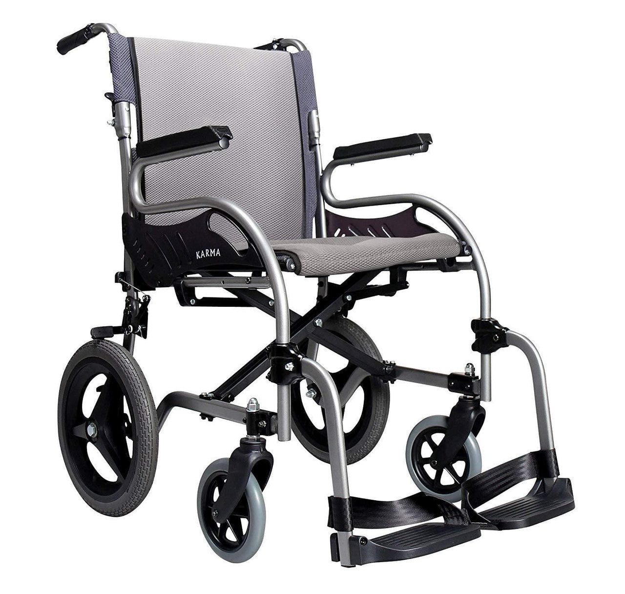 Karman Healthcare Star 2 Ultralight Folding Transport Chair - Senior.com Transport Chairs