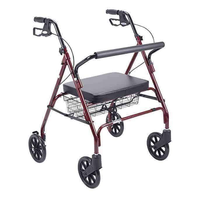 Drive Medical Go-Lite Heavy Duty Bariatric Steel Rollators - Senior.com Rollators