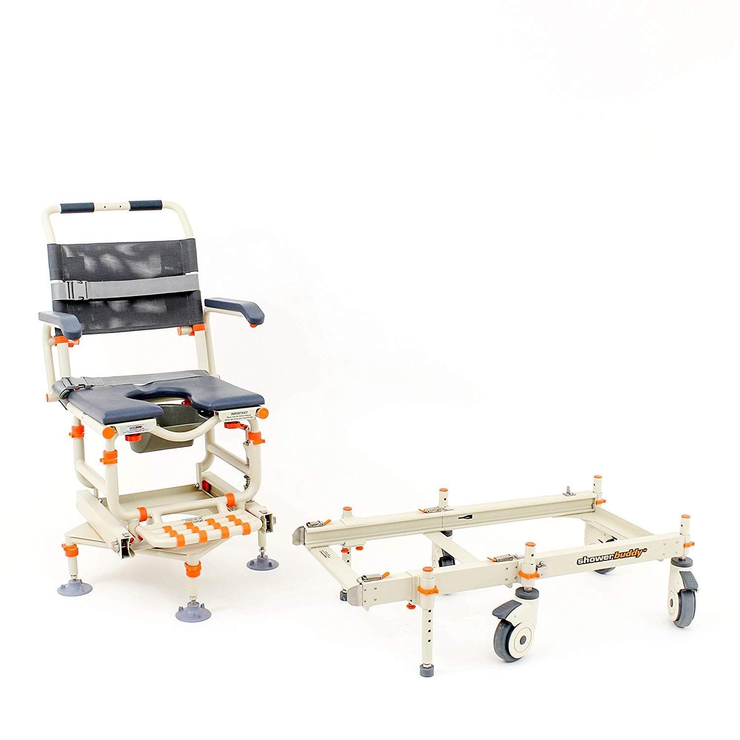 ShowerBuddy Shower Transfer System with 360 Degree Swivel Seat - Senior.com Transfer Equipment