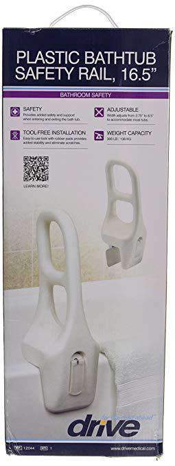 Drive Medical Plastic Tub Rails - Senior.com Grab Bars & Safety Rails