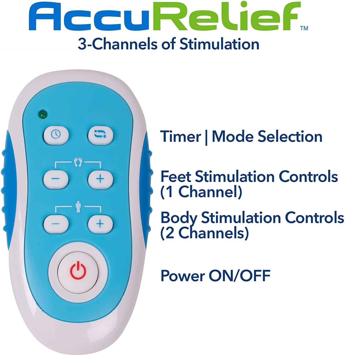 AccuRelief Ultimate Foot Circulator with Remote - EMS Muscle Stimulator - Open Box - Senior.com Pain Management