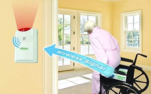 Smart Caregiver Wireless Fall Monitor with Chair Pressure Sensing Pad and Pager Kit - Senior.com Fall Prevention