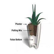 Mayne Modesto Modern Tall Planter - 32 Inch All Weather Design - Senior.com Planters