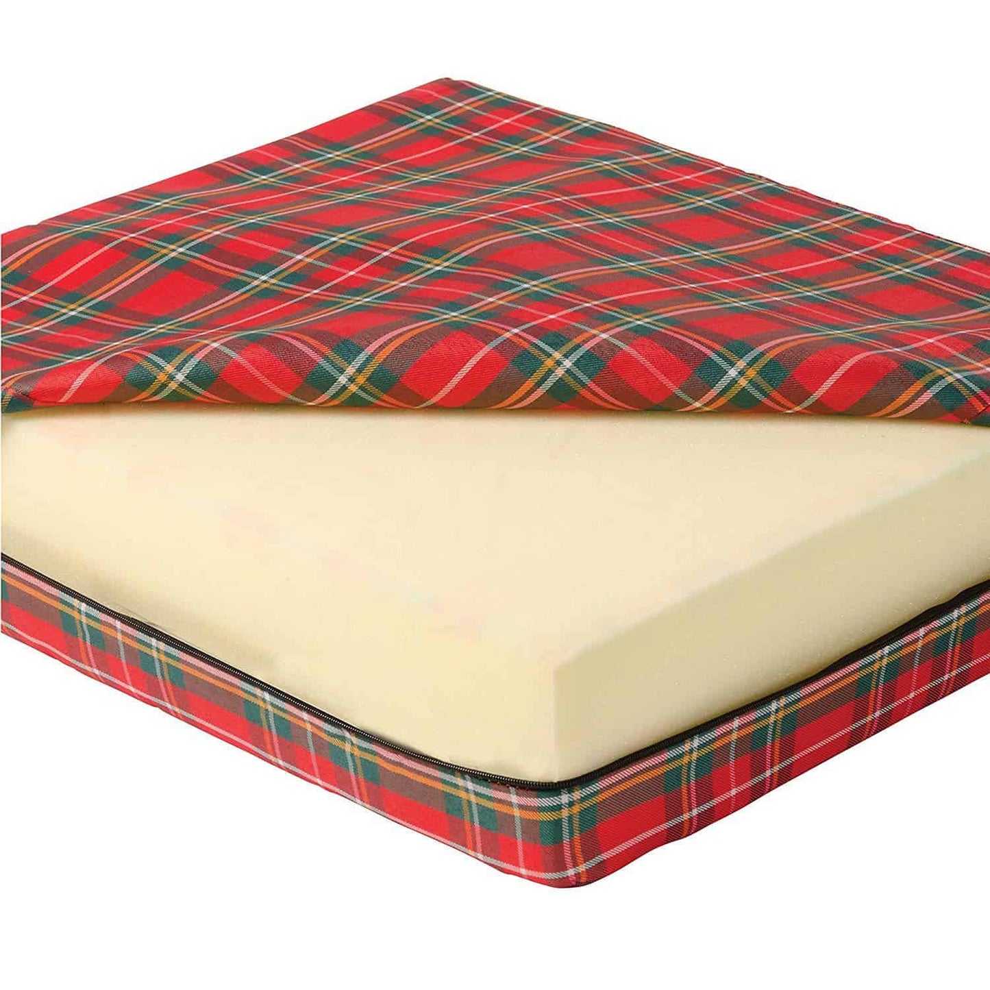 DMI Foam Seat and Wheelchair Cushion with Plaid Cover - 4 x 16 x 18 Inch - Senior.com Wheelchair Parts & Accessories