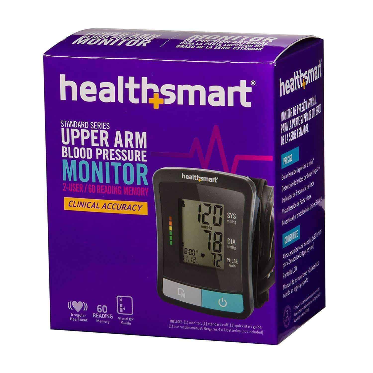 HealthSmart Standard Series Auto Blood Pressure Monitor - Senior.com Blood Pressure Monitors