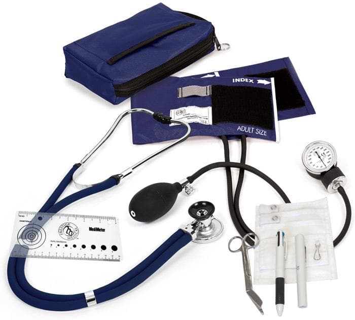 Prestige Medical Aneroid Sphygmomanometer / Sprague-Rappaport Nurse Kit - Senior.com Diagnostic Kits