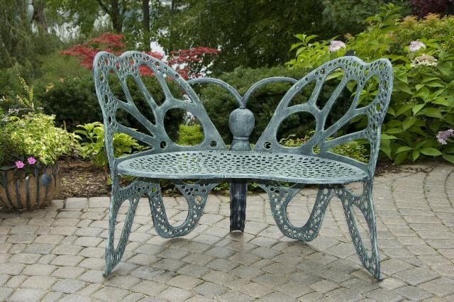 FlowerHouse Butterfly Outdoor Bench - Senior.com Outdoor Chairs