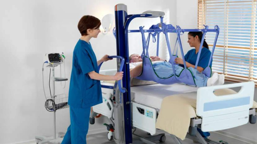Arjo Maxi Move Floor Lifter Patient Lift - Medium Powered DPS - Senior.com Patient Lifts
