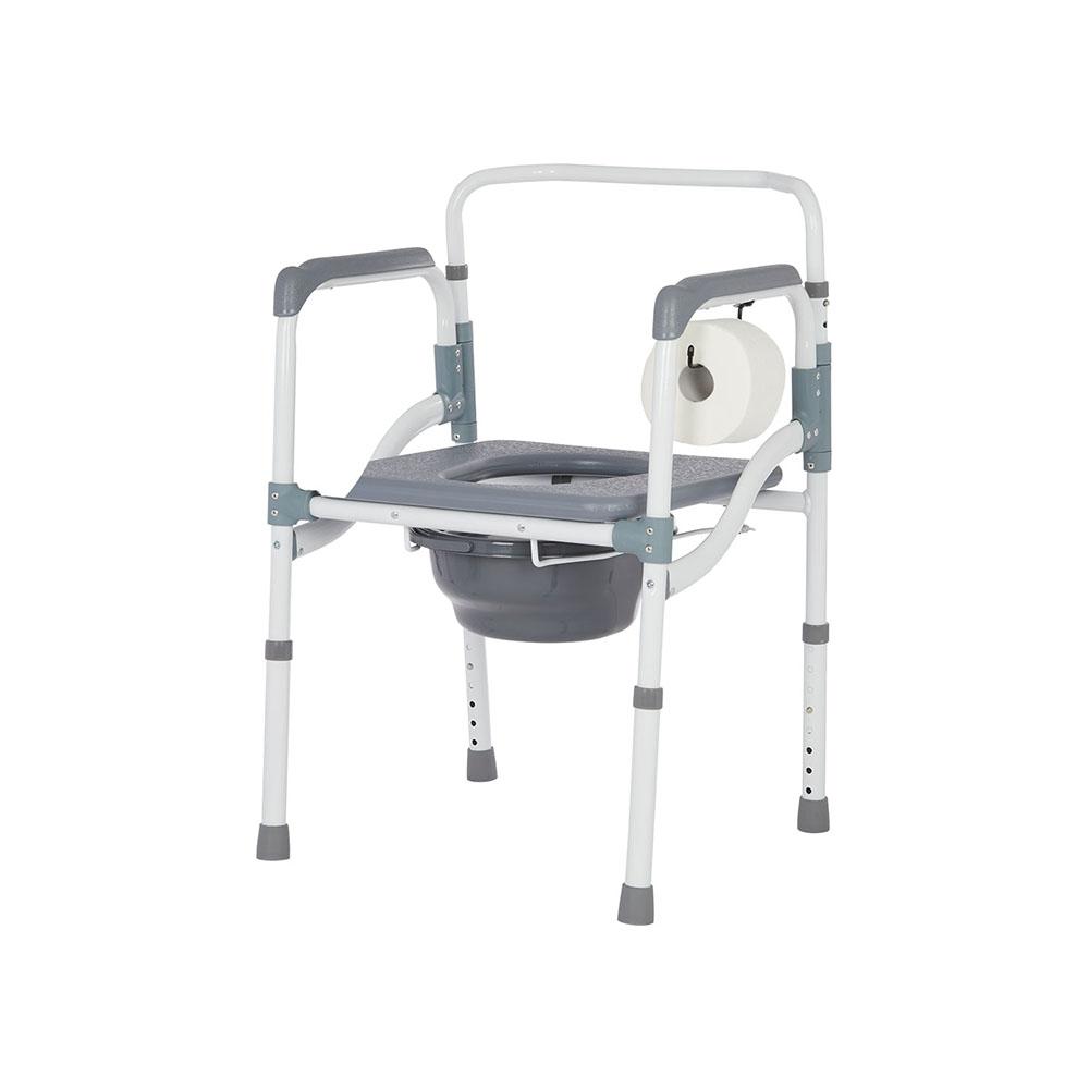 Lifestyle Mobility Aids Deluxe Folding Aluminum Deep Seat Commode - Senior.com Commodes