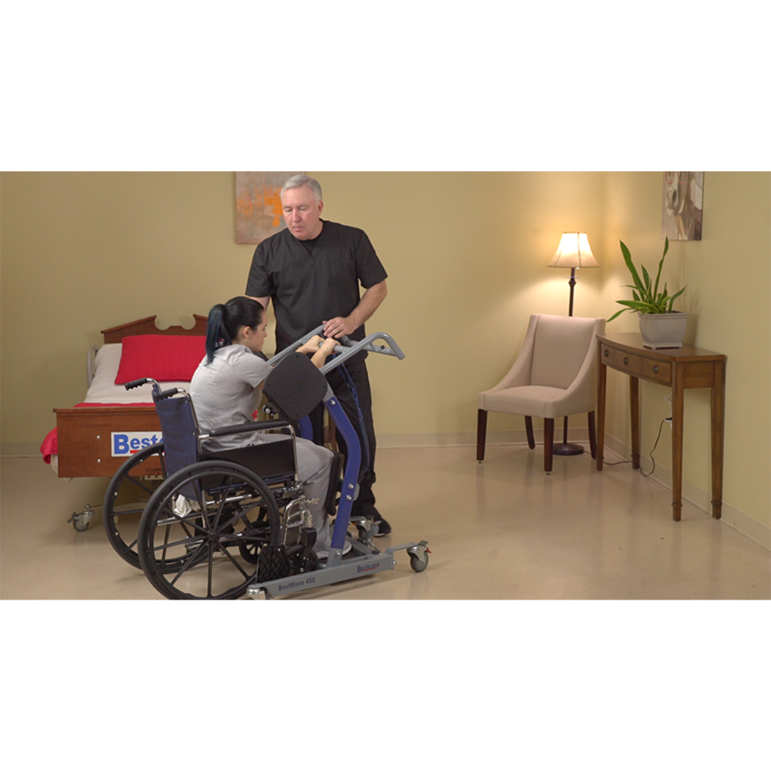 Bestcare Premier Sit-To-Stand Patient Lift Transferring Aid STA450 - Senior.com Patient Lifts