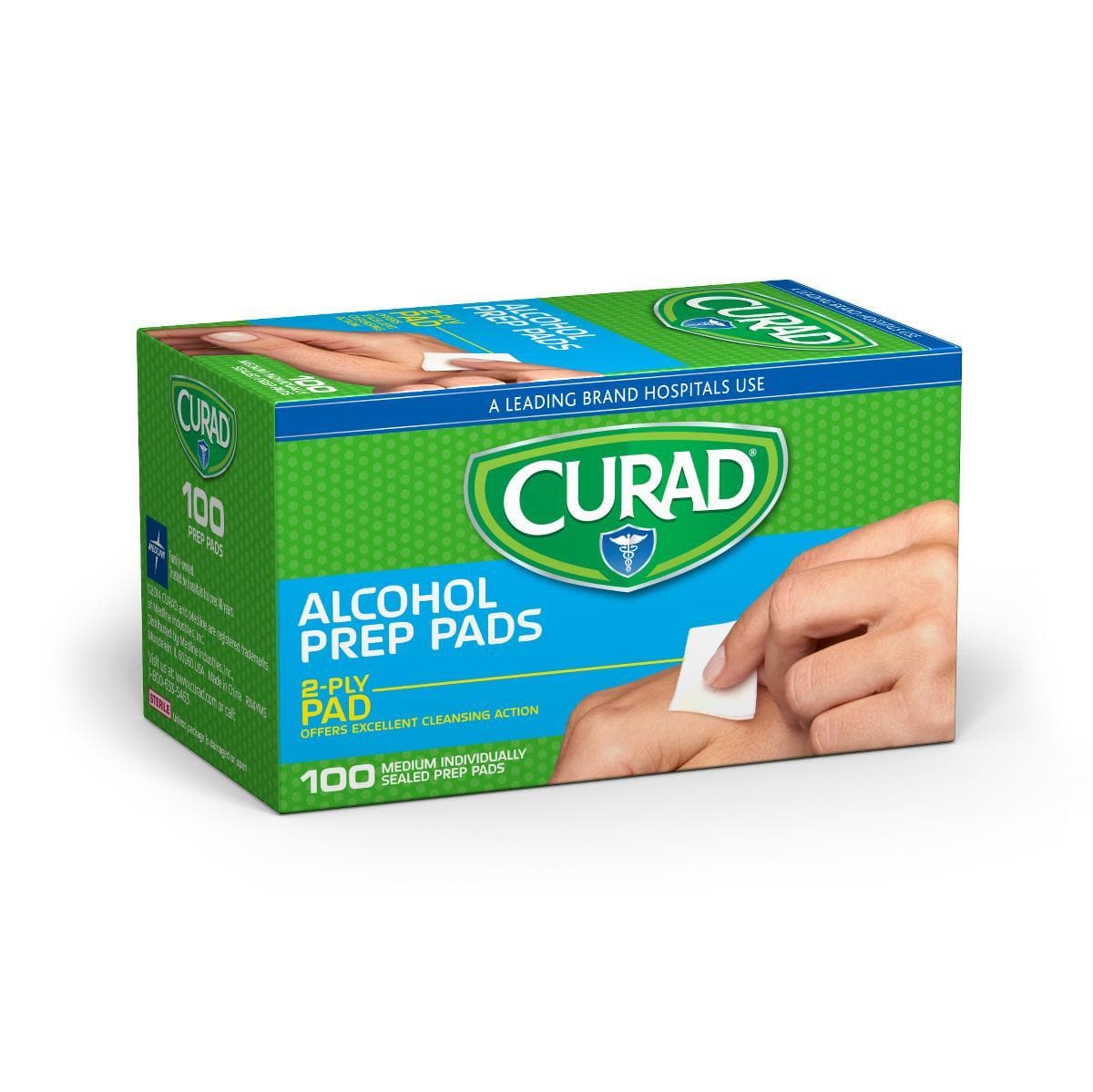 Medline CURAD Medium 2-Ply Sterile Alcohol Prep Pads - Senior.com Alcohol Wipes