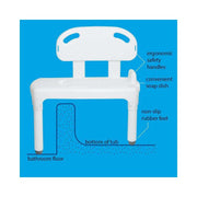Carex Universal Tub Transfer Bench - Chair Converts to Right or Left Hand Entry - Senior.com Transfer Equipment