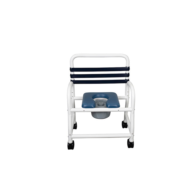 Mor-Medical Bariatric Deluxe PVC Shower Commode Chair - 26" Seat - Senior.com PVC Shower Chairs