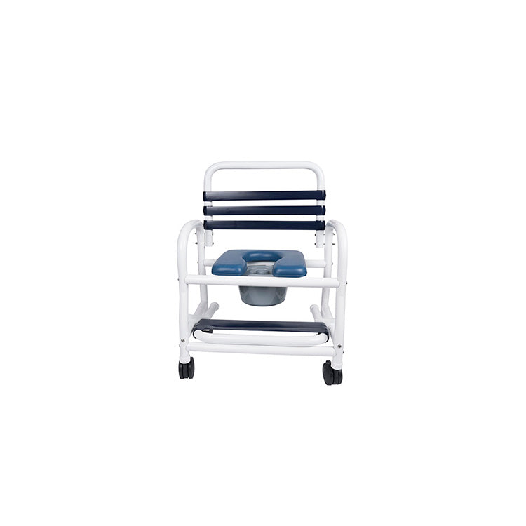 Mor-Medical Bariatric Deluxe PVC Shower Commode Chair - 26" Seat - Senior.com PVC Shower Chairs