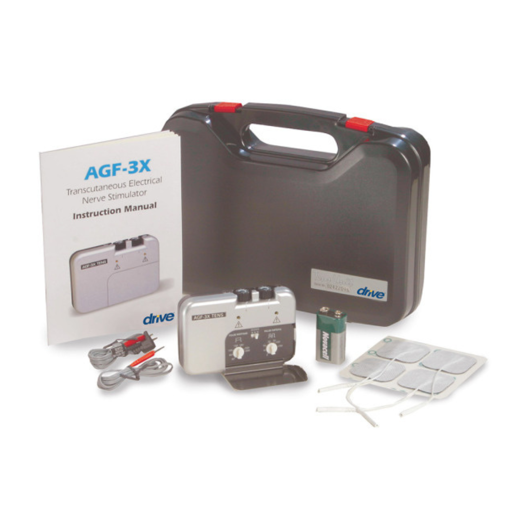 Drive Medical Deluxe Dual Channel TENS Unit with Case - Senior.com TENS Units