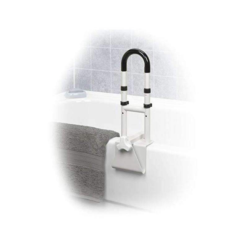 Drive Medical Adjustable Height Bathtub Grab Bar Safety Rail - Senior.com Grab Bars & Safety Rails