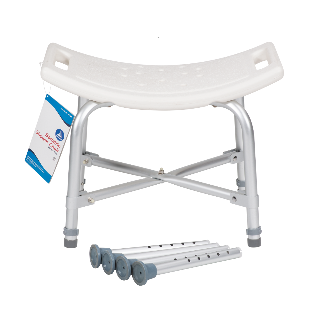 Dynarex Bari+Max Bariatric Shower Chairs - 500 lbs Capacity - Senior.com Shower Chairs