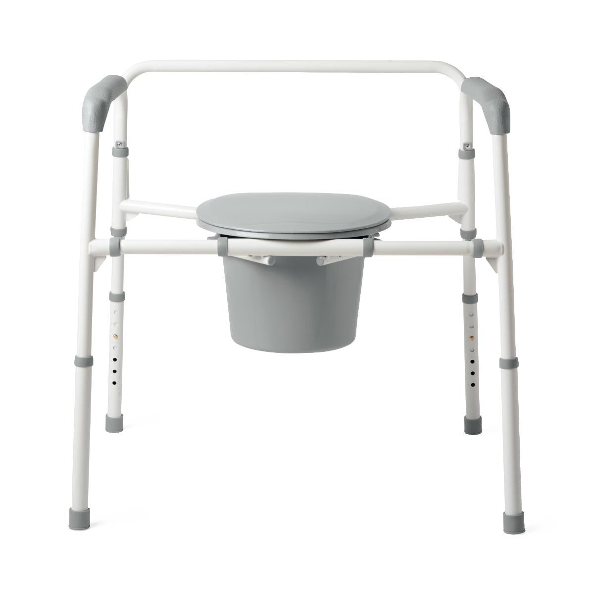 Medline Steel Extra Wide Bariatric Folding Commode - Senior.com Commodes