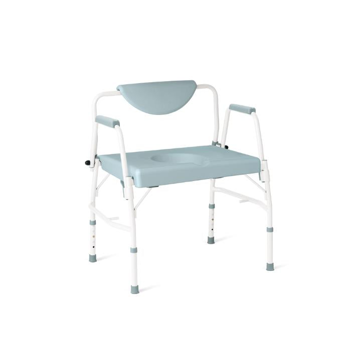 Medline Heavy Duty Bariatric Drop-Arm Commode - 1,000 Lb Weight Cap - Senior.com Commodes
