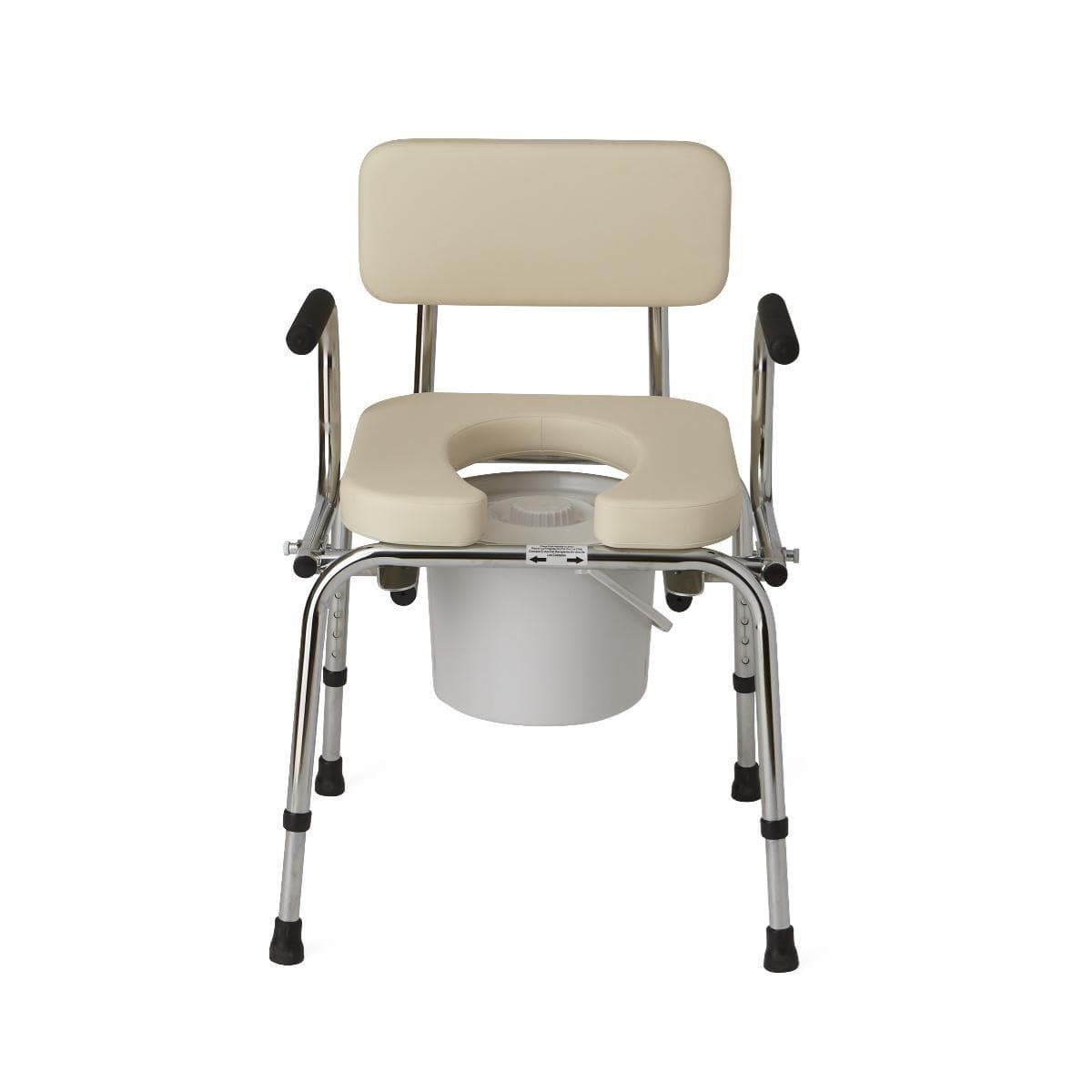 Medline Padded Drop Arm Bedside Commode - Senior.com Commode Liners
