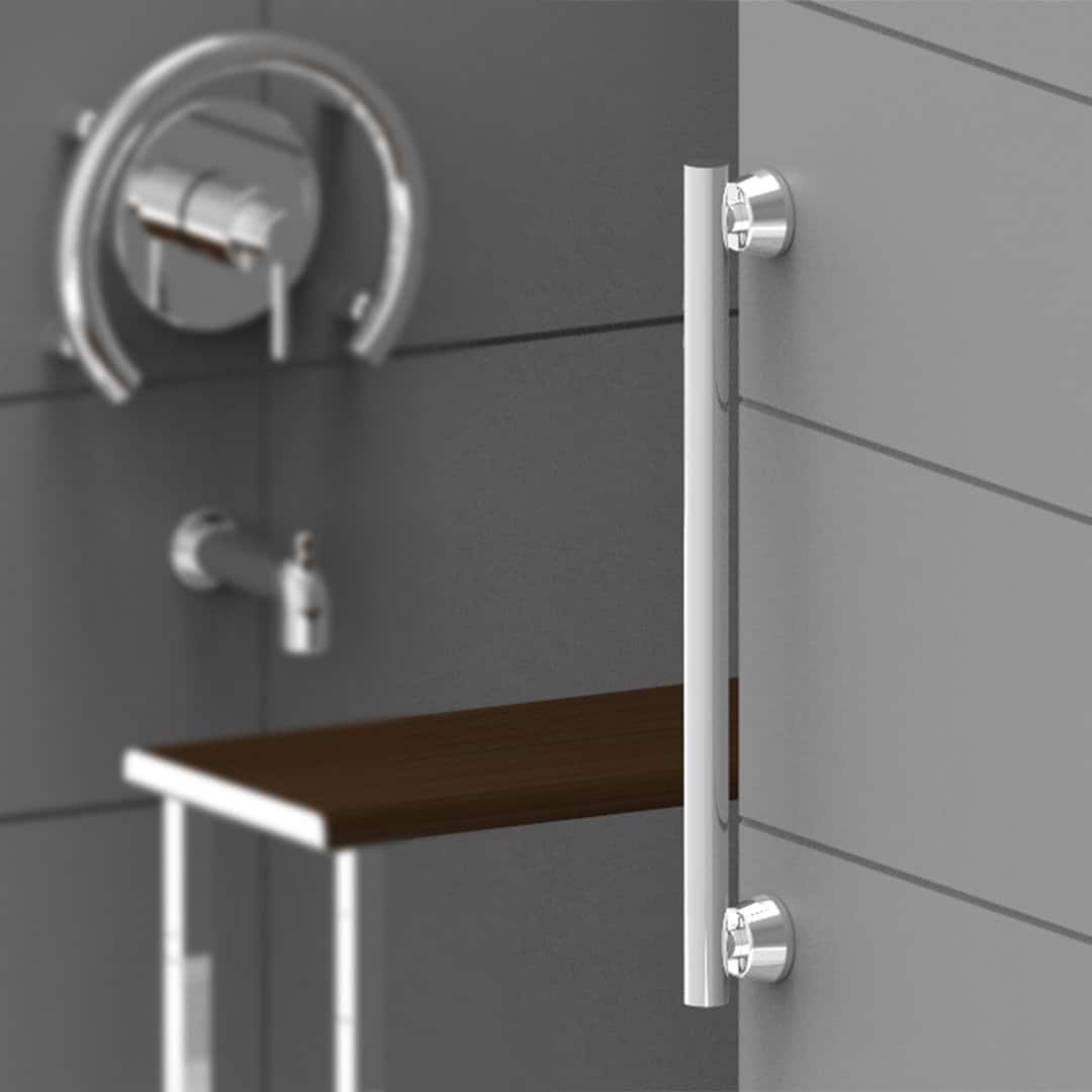 Invisia Linear Bathroom Grab Bars - Fall Prevention Up To 500 Lb Capacity - Senior.com Grab Bars & Safety Rails