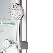 Pulse Shower Spa Kihei II Luxury System with Silver Glass and Chrome Hardware - Senior.com Shower Systems