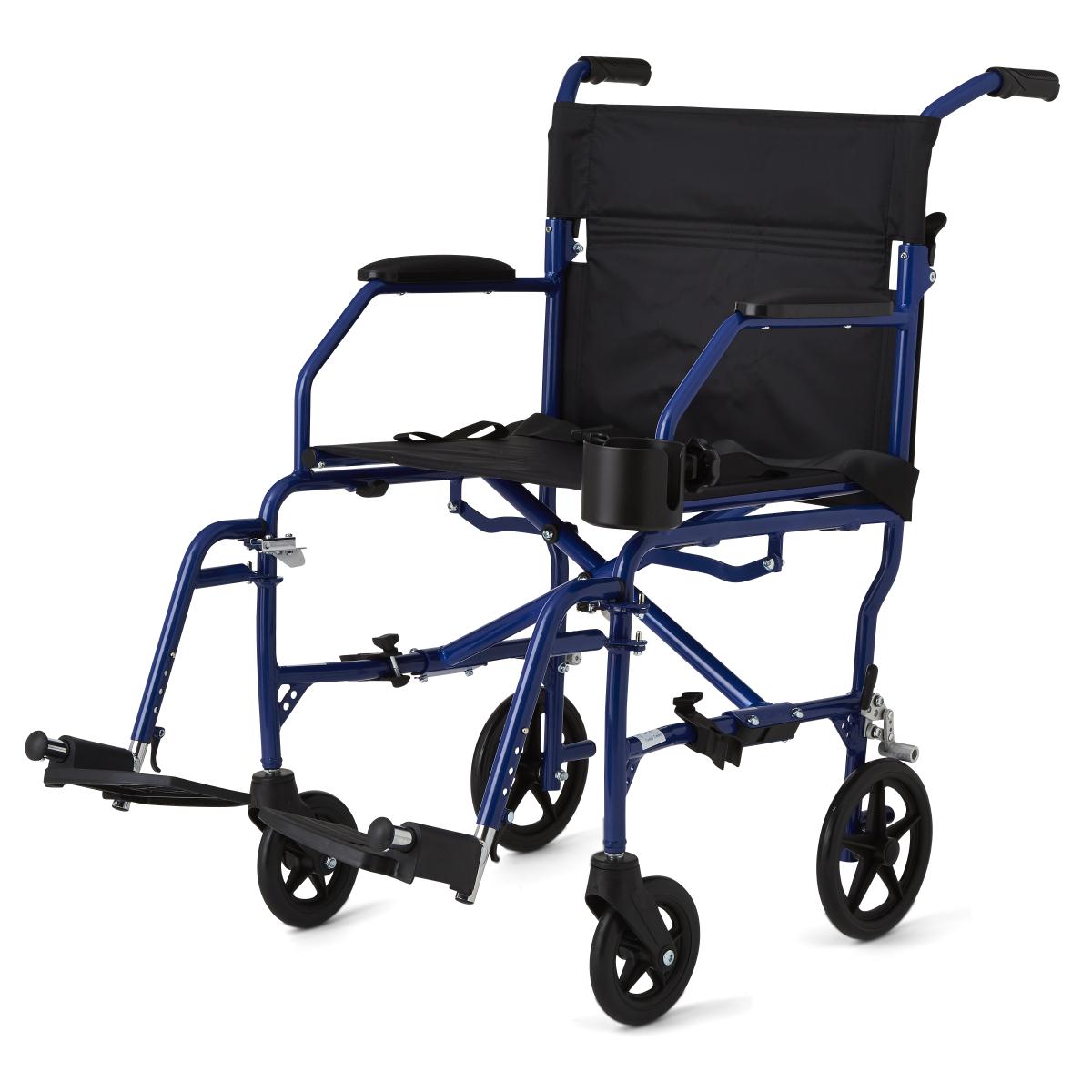 Medline Ultralight Folding Transport Chair - Weighs Only 14.8 lbs - Senior.com Transport Chairs