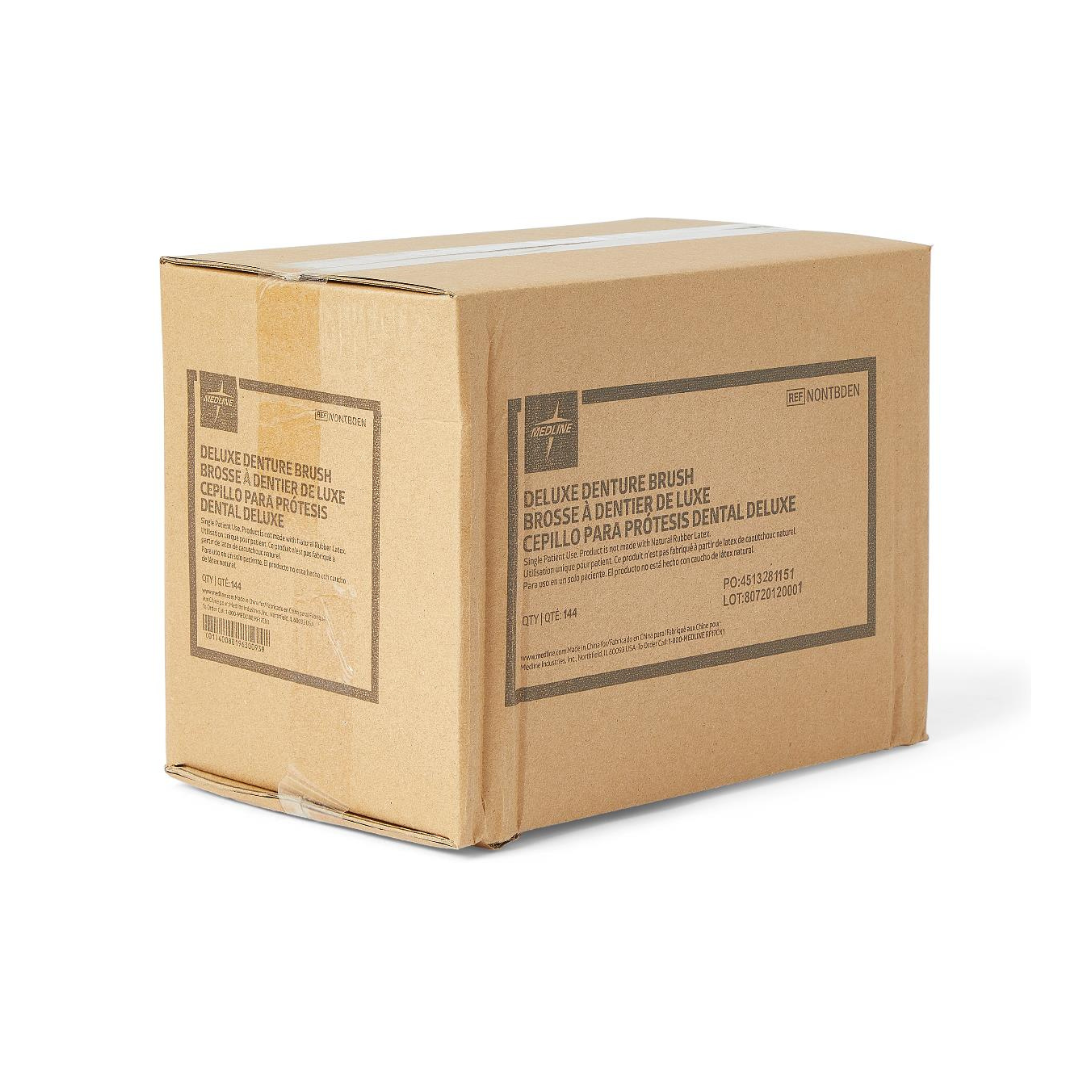 Medline Denture Cleaning Brush - 2 Sided Cleaner - Senior.com Denture Cleaning