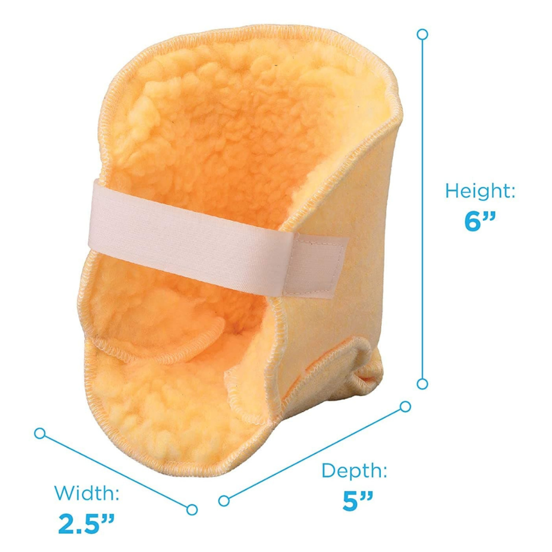 Nova Medical Heel Protectors with Sheepskin Fleece Comfort - One Pair - Senior.com Heel Protectors