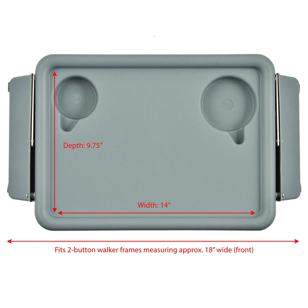 Nova Medical Walker Folding Food Tray - Senior.com Walker Parts & Accessories