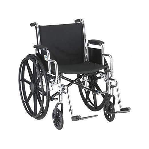 Nova Medical 5180 Steel Mobility Standard Wheelchairs with Detachable Arms & Swing Away Footrests - Senior.com Wheelchairs
