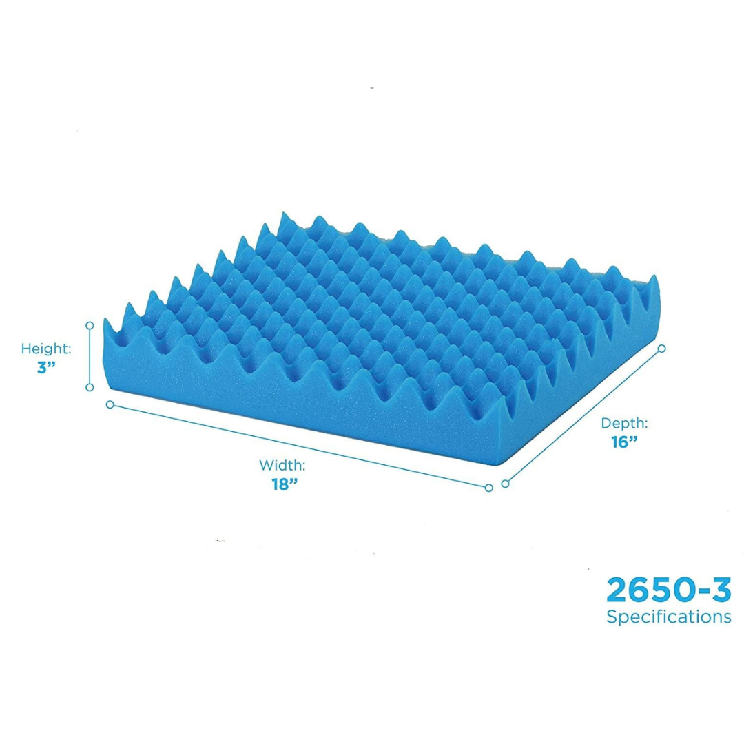 Nova Medical Seat & Wheelchair Cushion - Convoluted Egg Crate Foam Cushions - Senior.com Seat Cushions