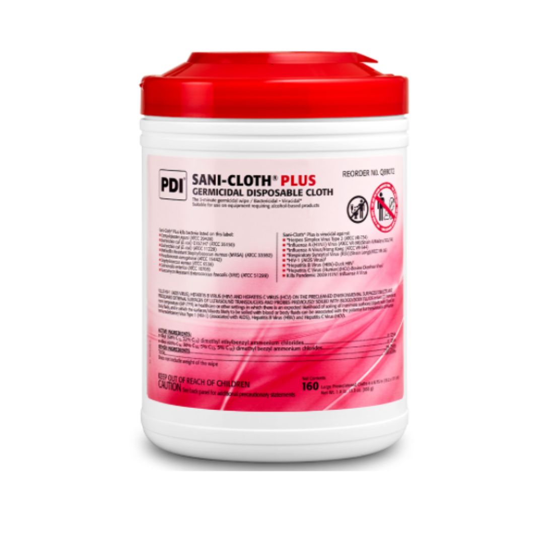 PDI Sani-Cloth Plus Germicidal Disposable Disinfectant Cloths - Large Tub - Senior.com Disinfectants